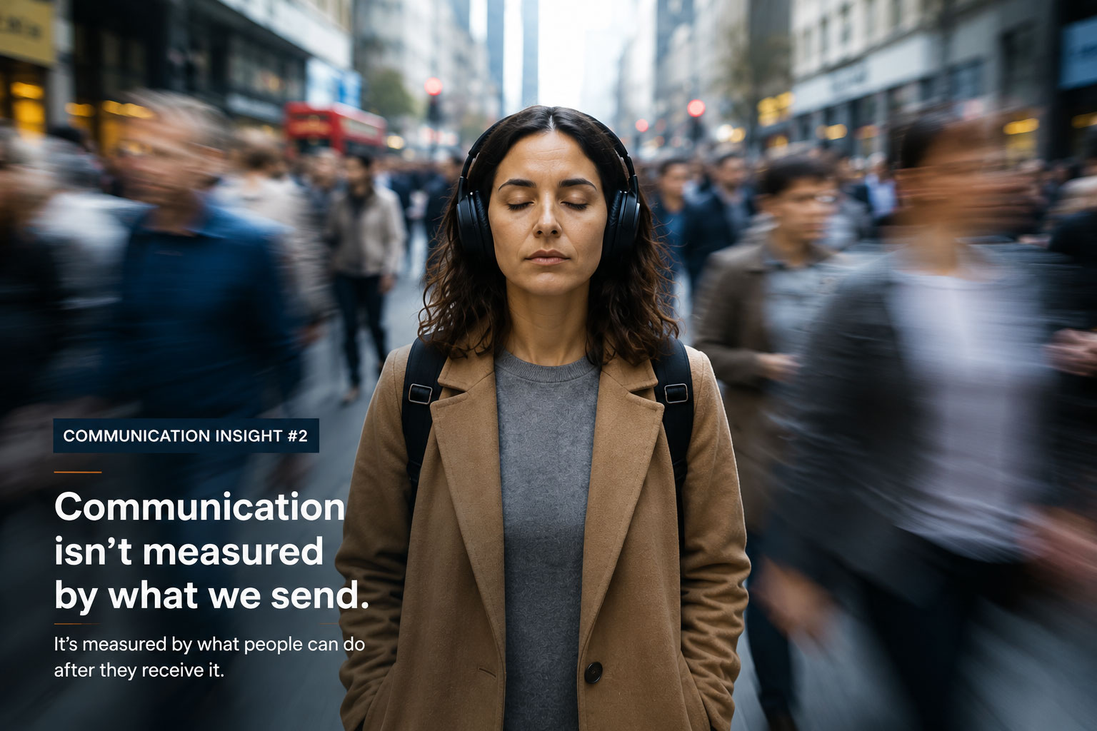 Communication isn't measured by what we send